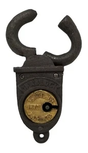 Crab Lock NSW Railways Pat 1873 Cast Iron Working Railroad Lock - Picture 1 of 2