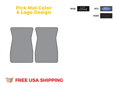 FITS 1966-1971 Ford Ranchero Floor Mat 2pc Loop Foto 1 de 4