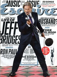 ESQUIRE Magazine May 2011 Jeff Bridges Evan Rachel Wood The Music Issue - Imagen 1 de 3