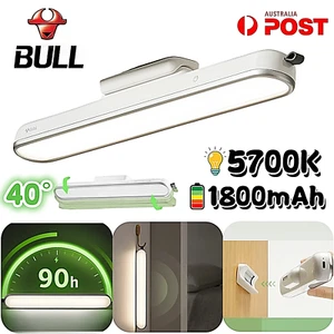 BULL LED Magnetic Table Desk Reading Lamp Stepless Dimming Night Light USB AU - Picture 1 of 17
