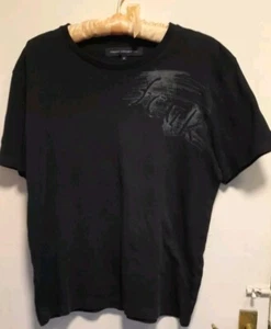 French Connection T-Shirt Mens Black Size M 100% Cotton - Picture 1 of 4