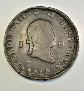 FERDINAND VII 8 MARAVEDIS 1818 joli - Picture 1 of 2