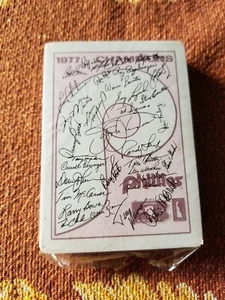 Vtg 1977 Philadelphia Phillies World Series Champions Playing Cards - Picture 1 of 2