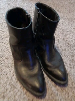 Aeroglide System 7 Hombre Negro Media Cremallera Bota Vaquera Talla 12 Foto 1 de 4