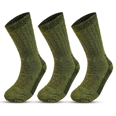 6x Mens Merino Wool Blend Military Work Boot Thick thermal Winter Socks 2.8 Tog
