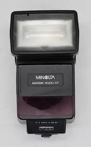 Minolta Maxxum 4000 AF Flash Unit Tested Working - Picture 1 of 7