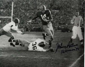 Johnny Lattner Notre Dame Fútbol Heisman 1953 Firmado Autografiado 8x10 #1 - Imagen 1 de 1