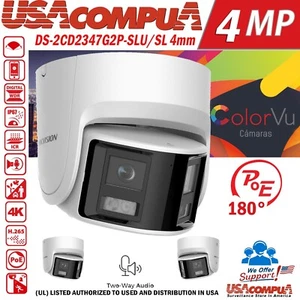Cámara IP panorámica ColorVu DS-2CD2347G2P-LSU/SL marca Hikvision lente doble 180° - Imagen 1 de 6