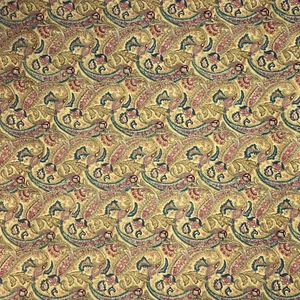 The English Manor 6323 RJR Fabrics 2006 Lotus Paisley Fabric 100%Cotton PER YARD - Picture 1 of 11