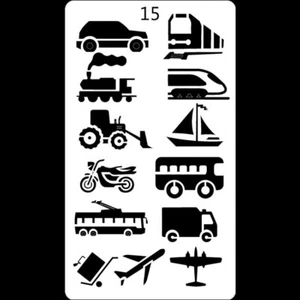 Plantilla de transporte artesanías aerógrafo pintura plantilla de recortes - Imagen 1 de 1