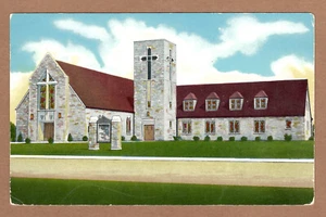 Trinity Evangelical Lutheran Church Hammond Indiana UNP Chrome Postcard - Picture 1 of 2