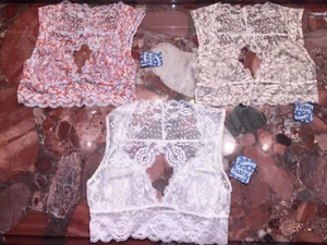 Intimately Free People Evangelina Floral Lace Cut Out Bralette Womens - Picture 1 of 12