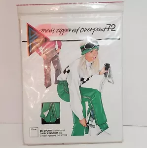 MENS Ski Over Pants UNCUT Sewing Pattern Full Zip XS Small Medium Large XL 1987 - Picture 1 of 7