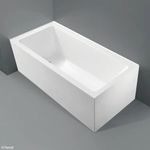 1500/1650*750*540mm White Acylic Left/Right Hand Corner Freestanding Bath - Picture 1 of 12