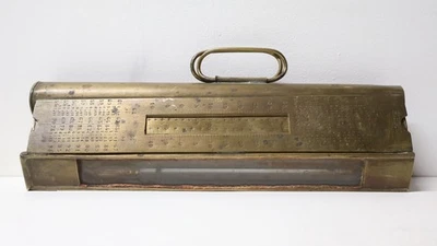 Ancien rare Instrument mesures scientifique Vin Alcool en laiton signé Gibert - Photo 1/4