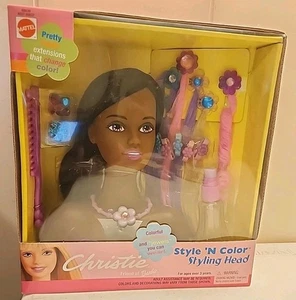NEU 2001 Mattel 88839 African American Barbie Style 'N Color Styling Kopf Puppe - Bild 1 von 4