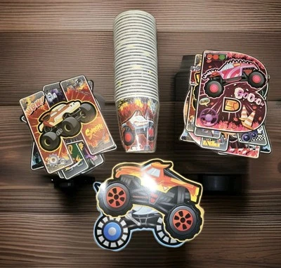 Monster Vehicles Party Pack For 30 Guest #KU7 - Image 1 of 2