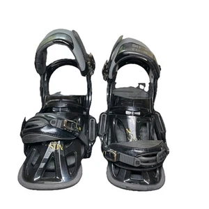 Burton Mission EST Bindings Black Size Medium With Straps - Picture 1 of 13