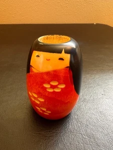 Kokeshi Kaorue Nozawa Toothpick Holder 3" [Made in Japan] - Picture 1 of 4