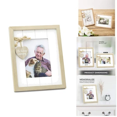 Elegant Rustic Wood Picture Frame for Family Remembrance - Pet Sympathy Gift - Image 1 of 4