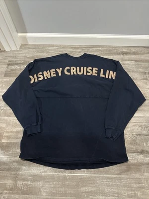 Camiseta Disney Cruise Line DCL Cotton Spirit azul marino/dorado brillante talla S Foto 1 de 4
