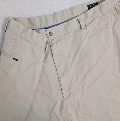 Pantalones Cortos Polo Ralph Lauren Para Hombre 50x9" Beige Chino Frente Plano Calce Clásico Foto 1 de 4