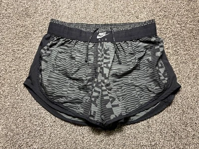 NIKE Air Tempo Running Shorts Womens XL Black Dri-FIT Graphic Print CZ9400 - Image 1 of 4