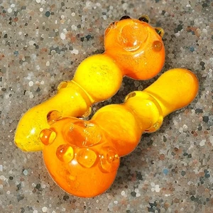 5" Glass Pipe INFERNO Tobacco Smoking HEAVY Collectible Hand Pipe Collectible - Picture 1 of 4