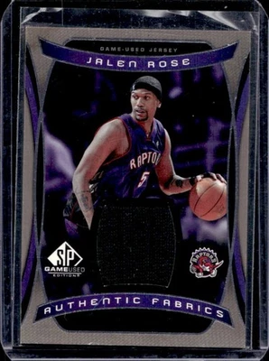 2004-05 SP Game Used Jalen Rose Authentic Fabrics Jersey #AF-JR Raptors - Image 1 of 2