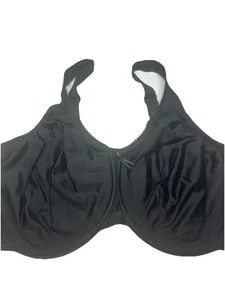 34G 34DDDD Wacoal 855192 Full Coverage Unlined Bra Black - Picture 1 of 9