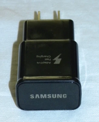 SAMSUNG Fast Adaptive Charger Wall Plug Model # EP-TA20JWE - Black - Image 1 of 4