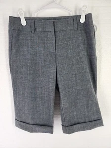 Trina Turk Dress Suit Shorts Womens 2 Cuffed Long Plaid Gray - Picture 1 of 9