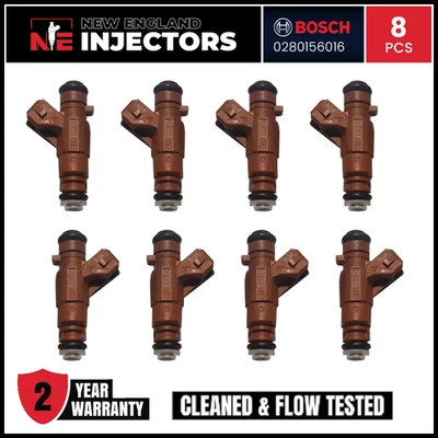 Juego de inyectores de combustible Bosch de flujo coincidente para Mercedes-Benz V8 4.3 5.0 0280156016 (8) Foto 1 de 4