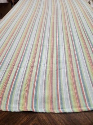 Mantel Tommy Bahama 70" redondo a rayas mezcla de poli/algodón  Foto 1 de 4