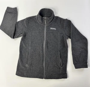 Columbia Fleecejacke Youth Small grau Full Zip warm Outdoor Layer WB6760 - Bild 1 von 13