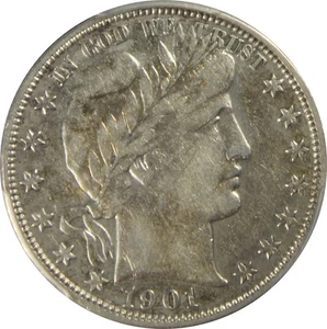 1901 VF30 Barber Half Dollar, PCGS 83542813 - Picture 1 of 4