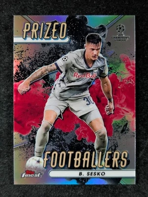 2022-23 Topps Finest UEFA BENJAMIN SESKO Black Red Fusion Prized Footballers - Image 1 of 3