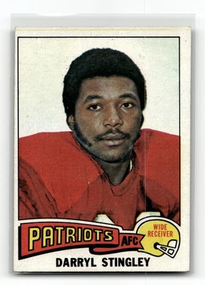 1975 topps football #238 darryl stingley new england patriots NFL - Image 1 of 2