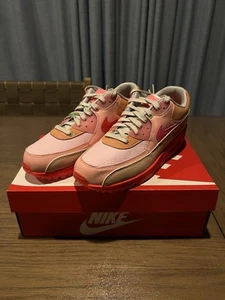 Nike Air Max 90 'Bright Crimson Platinum' Women’s Size 6 CT3449-600 - Picture 1 of 6