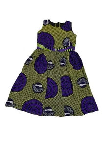 African ankara print kids / Girls Off The Shoulder dress Girls Ankara outfit. - Picture 1 of 1