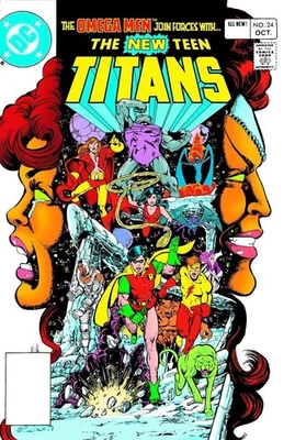 THE NEW TEEN TITANS #24 COMIC BOOK COVER GLOSSY Poster PRINT 16"x24" HOME DECOR - Image 1 of 4