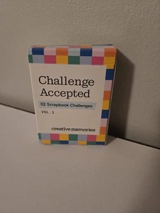 Creative Memories Challenge Accepted Vol. 1 NEW 52 Scrapbook Challenges Cards - Picture 1 of 2
