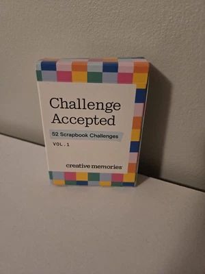 Creative Memories Challenge Accepted Vol. 1 NEW 52 Scrapbook Challenges Cards - Image 1 of 2