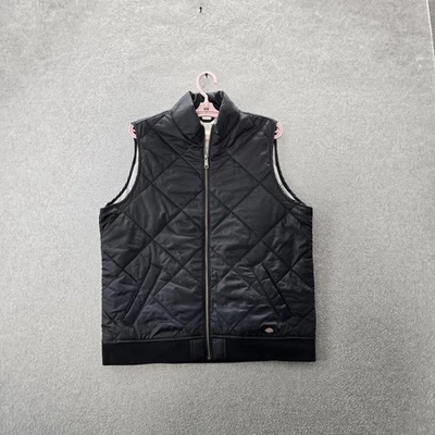 Chaleco Dickies Mujer L Negro Acolchado Cremallera Sin Mangas Foto 1 de 4