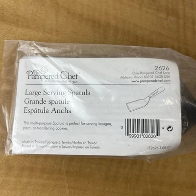 The Pampered Chef Large Metal Serving Spatula 2626 New In Package Flipper Grill - Image 1 of 3
