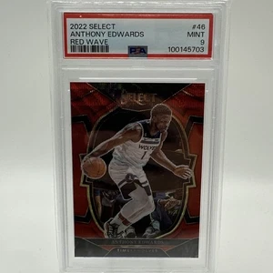 2022 Select Anthony Edwards Red Wave PSA 9 - Bild 1 von 2