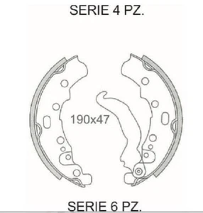 SR.GANASCE FRENO APE TM ANTERIORI E POSTAPE TM - Foto 1 di 1