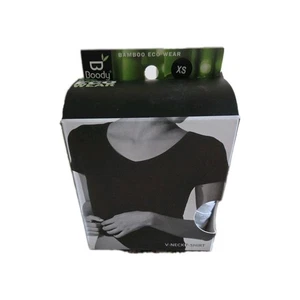 Boody Bamboo Eco Wear V-Neck T-Shirt XS Light Grey - Picture 1 of 7