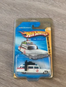 2010 Mattel Hot Wheels Ghostbusters Ecto-1 Diecast Toy Car In Plastic Protector - Picture 1 of 5