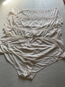 Paquete de 5 calzoncillos Comfort Choice para mujer talla 16 blancos de mezcla de algodón - Imagen 1 de 9